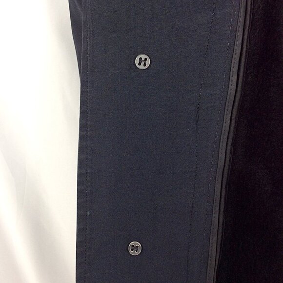 Vintage London Fog Maincoats Fully Lined Trench Coat Mens 38 Short Blue Fleece - Picture 8 of 12